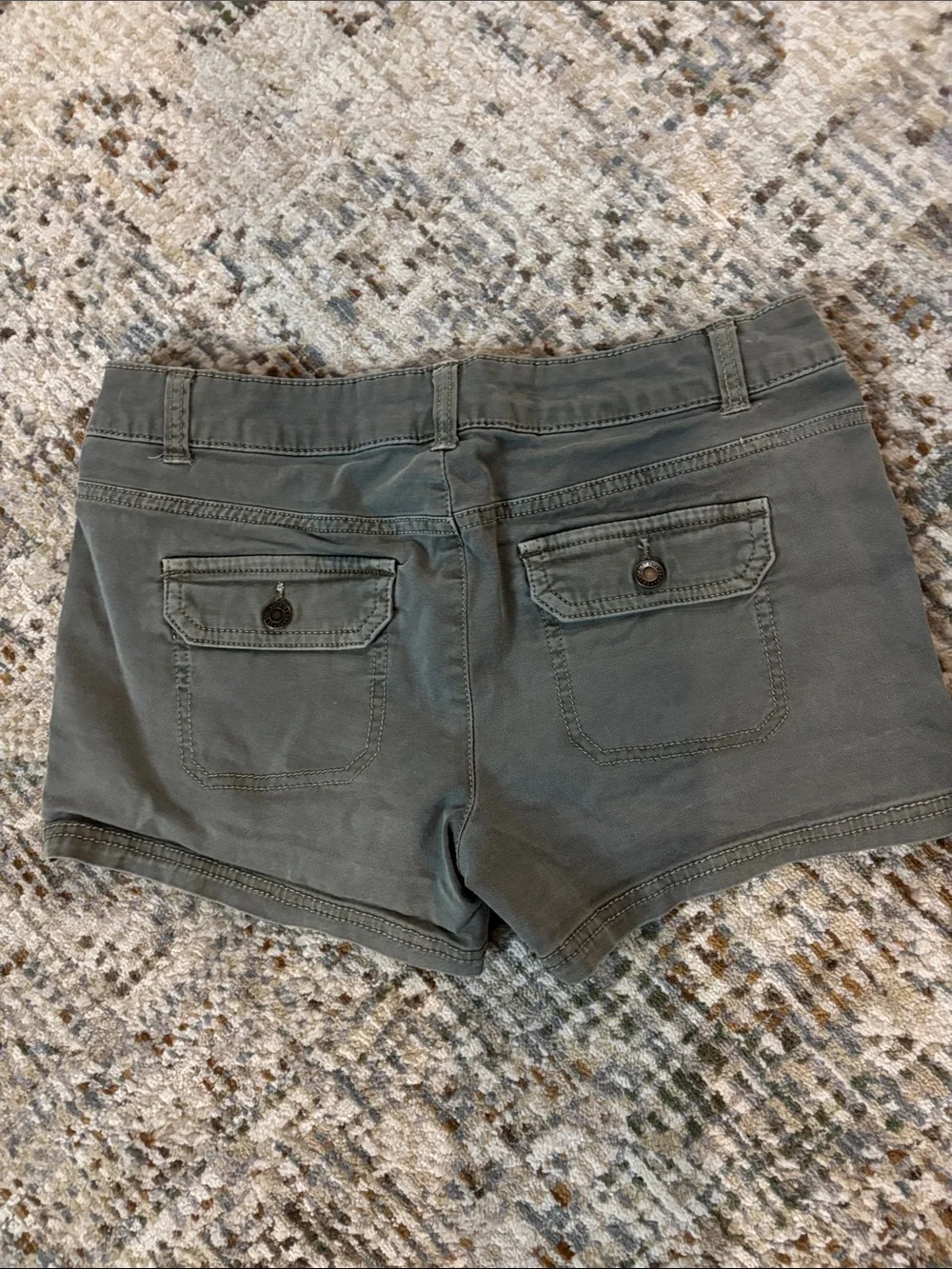 Mossimo Supply Co. Olive Green Mid-Rise Women's Shorts